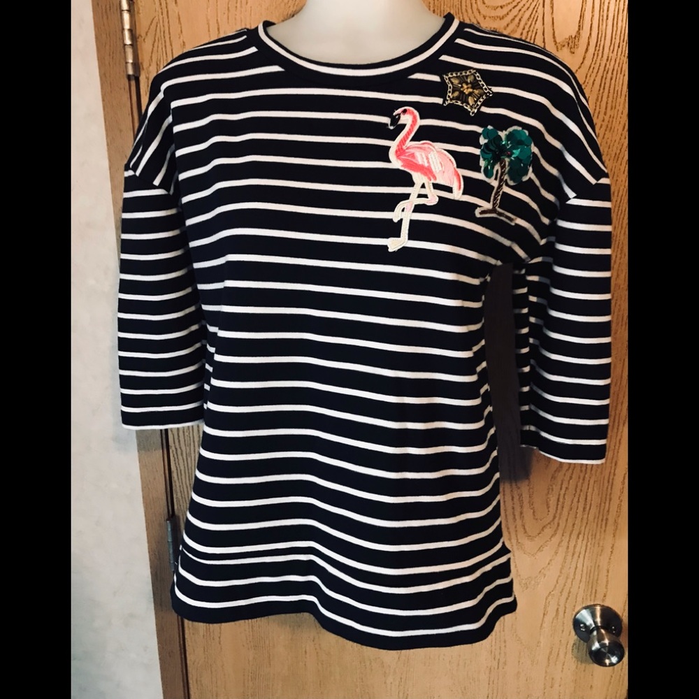 Casey & key stripe top